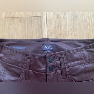 NYDJ Leather Skinny Jeans Size 0